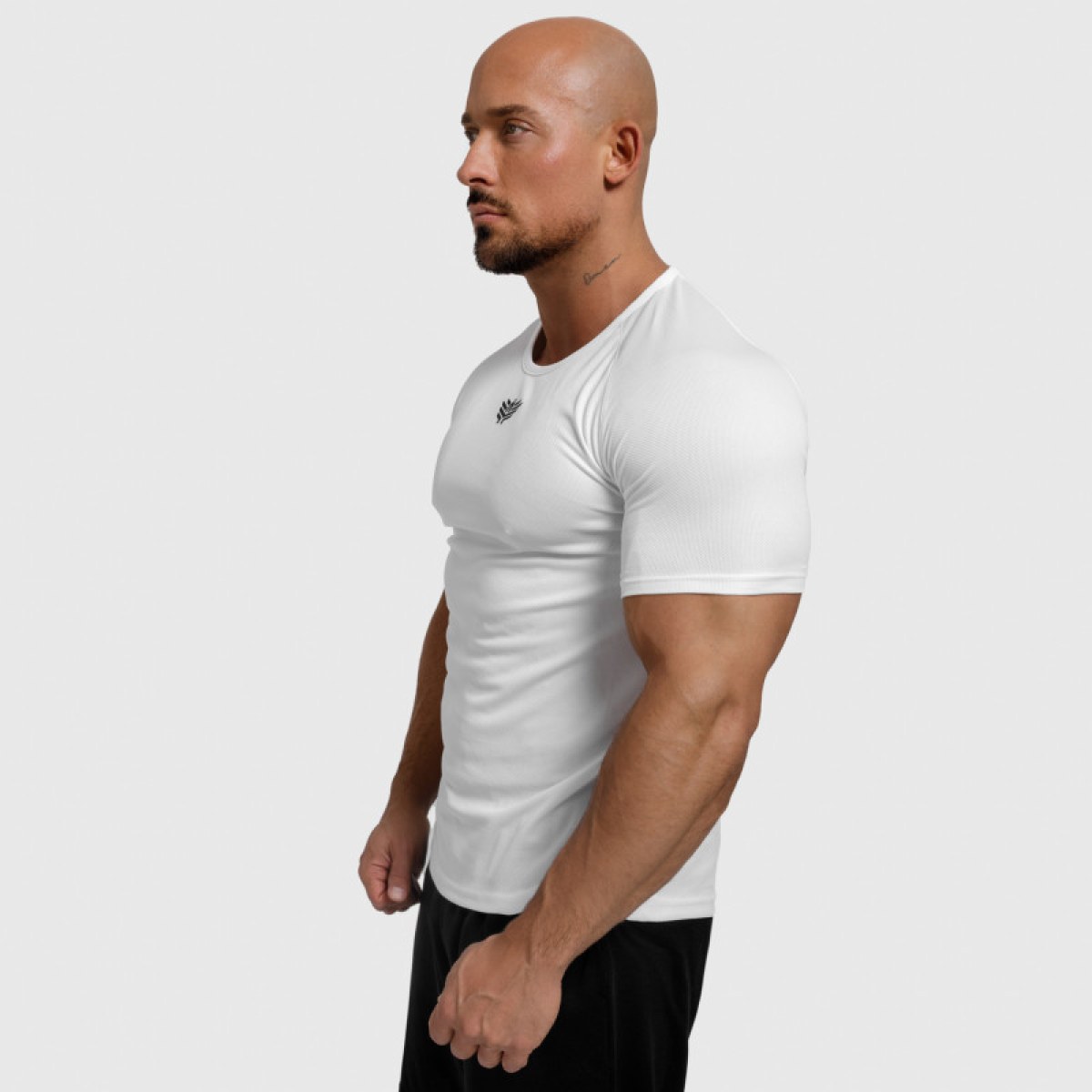 Pánske funkčné tričko Iron Aesthetics Performance, biele · záber 4