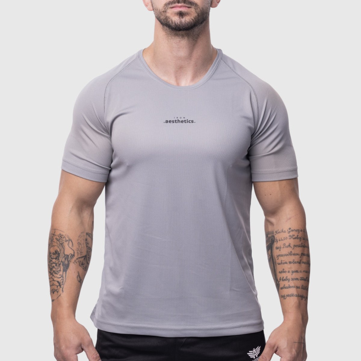 Pánske športové tričko Iron Aesthetics Training, sivé · záber 1