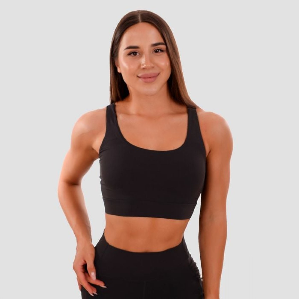 GymBeam Športová podprsenka Cut-Out black XSXS · záber 1