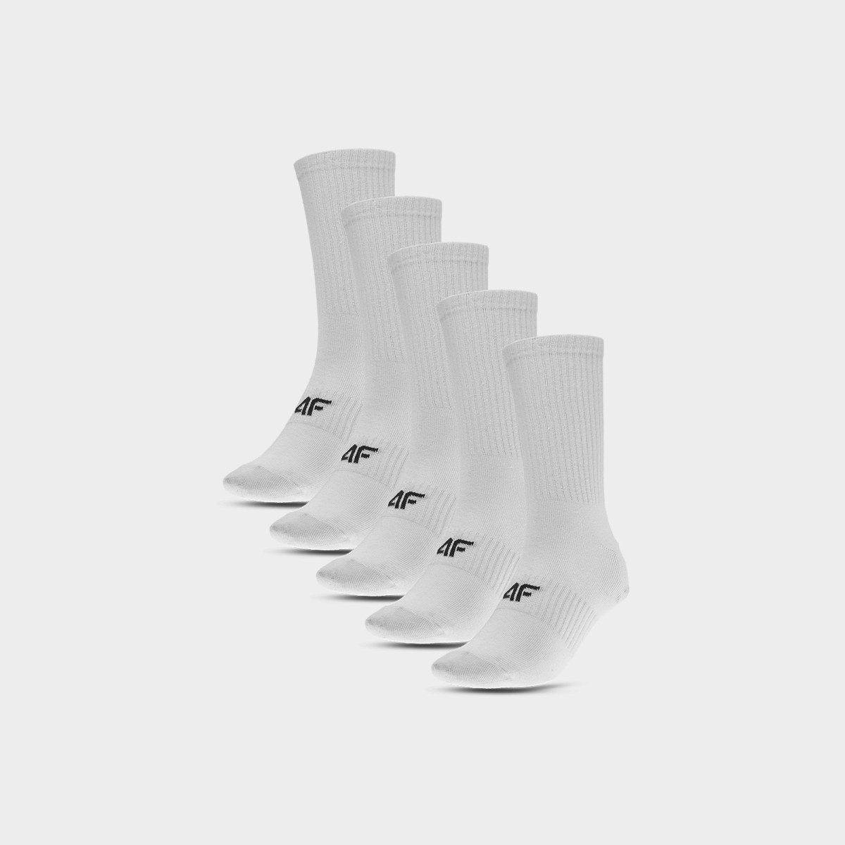 Ponožky dlhé (5-pack) dámske - biele · záber 2
