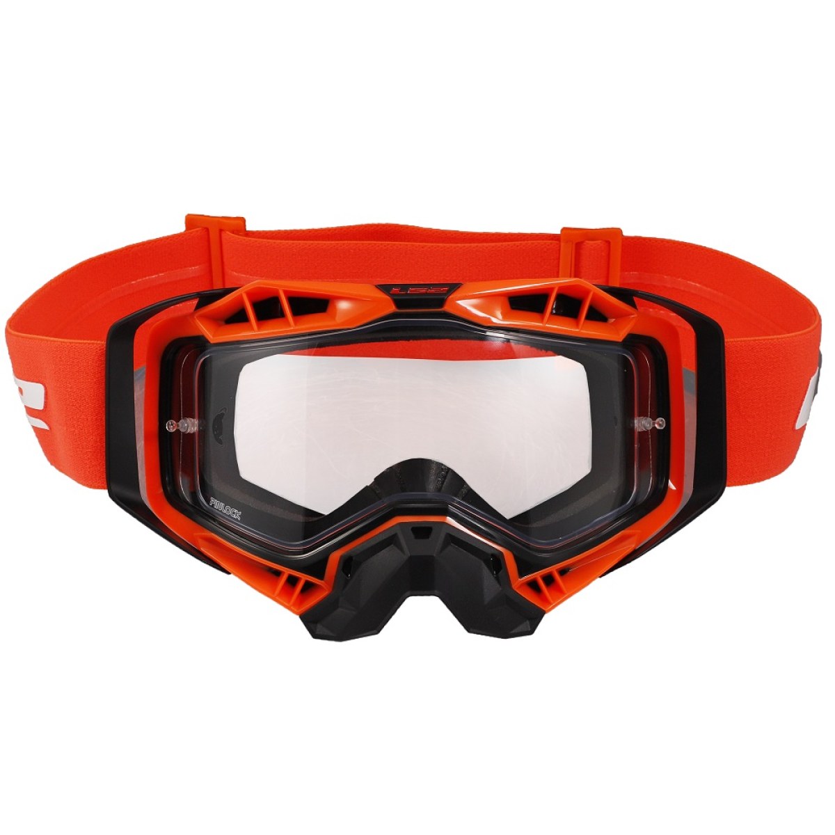 LS2 Aura Black H-V Orange číre sklo · záber 1