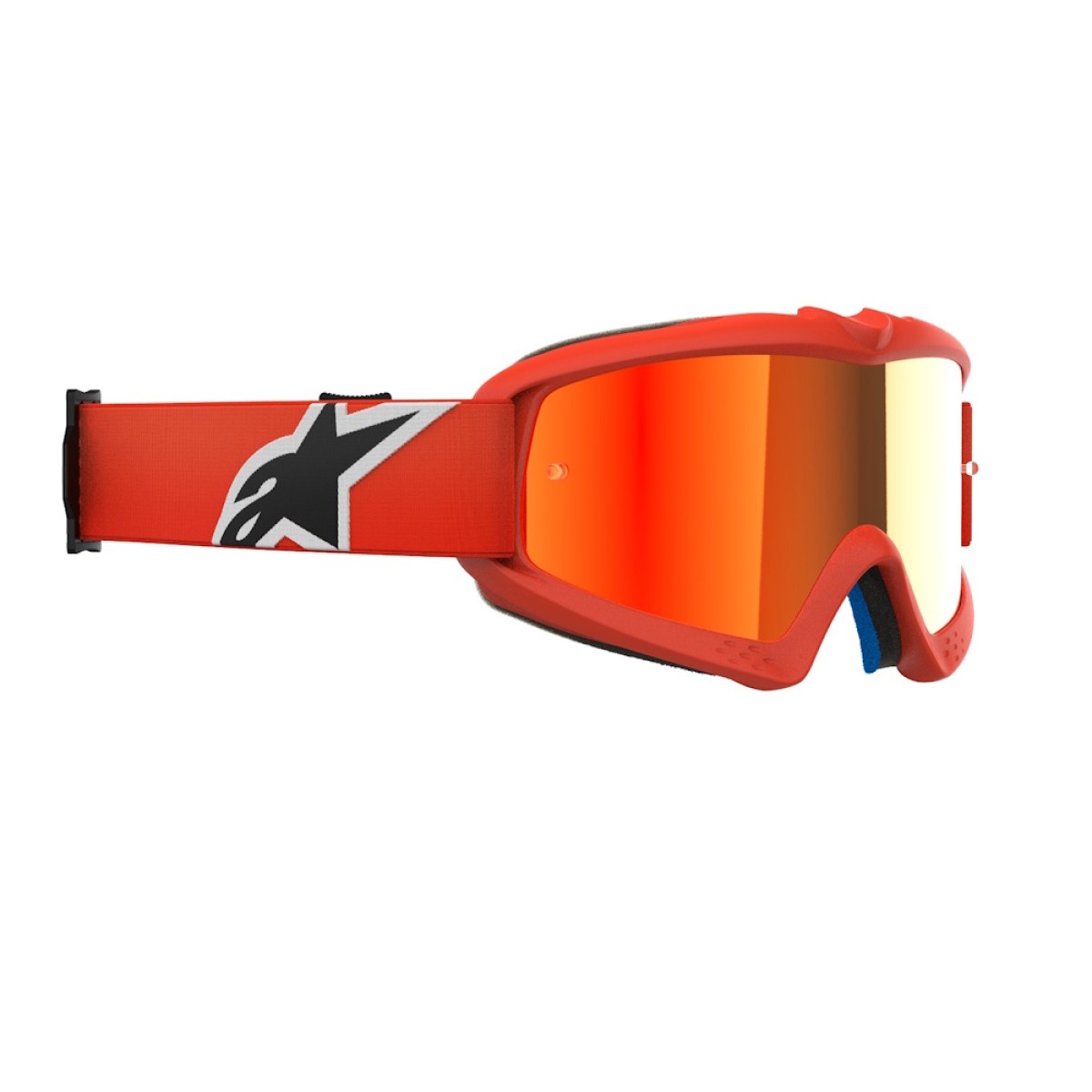 Alpinestars Vision Mirror Youth Corp oranžová, zrkadlové červené plexi · záber 1