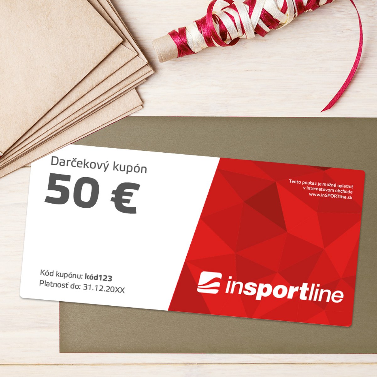 inSPORTline Vouchers Darčekový poukaz - 50 € pre nákup na eshope · záber 1