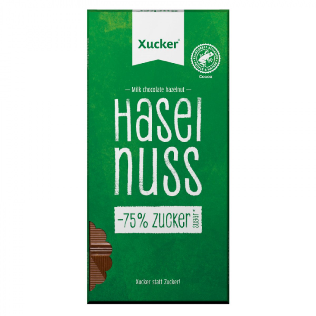 Xucker Mliečna čokoláda s lieskovými orieškami - Hmotnosť: 0,8 kg · záber 1