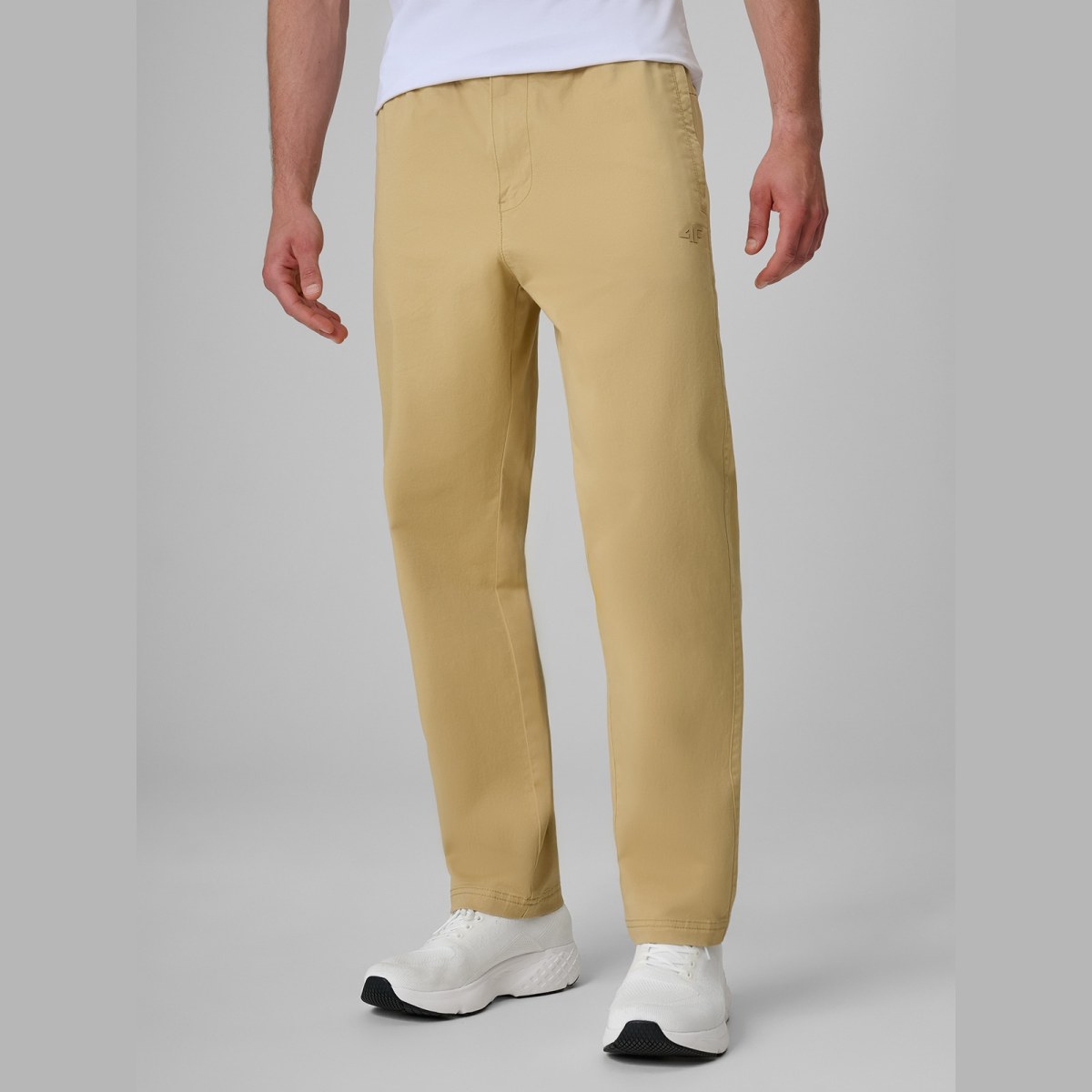 Nohavice casual pánske - béžové · záber 4
