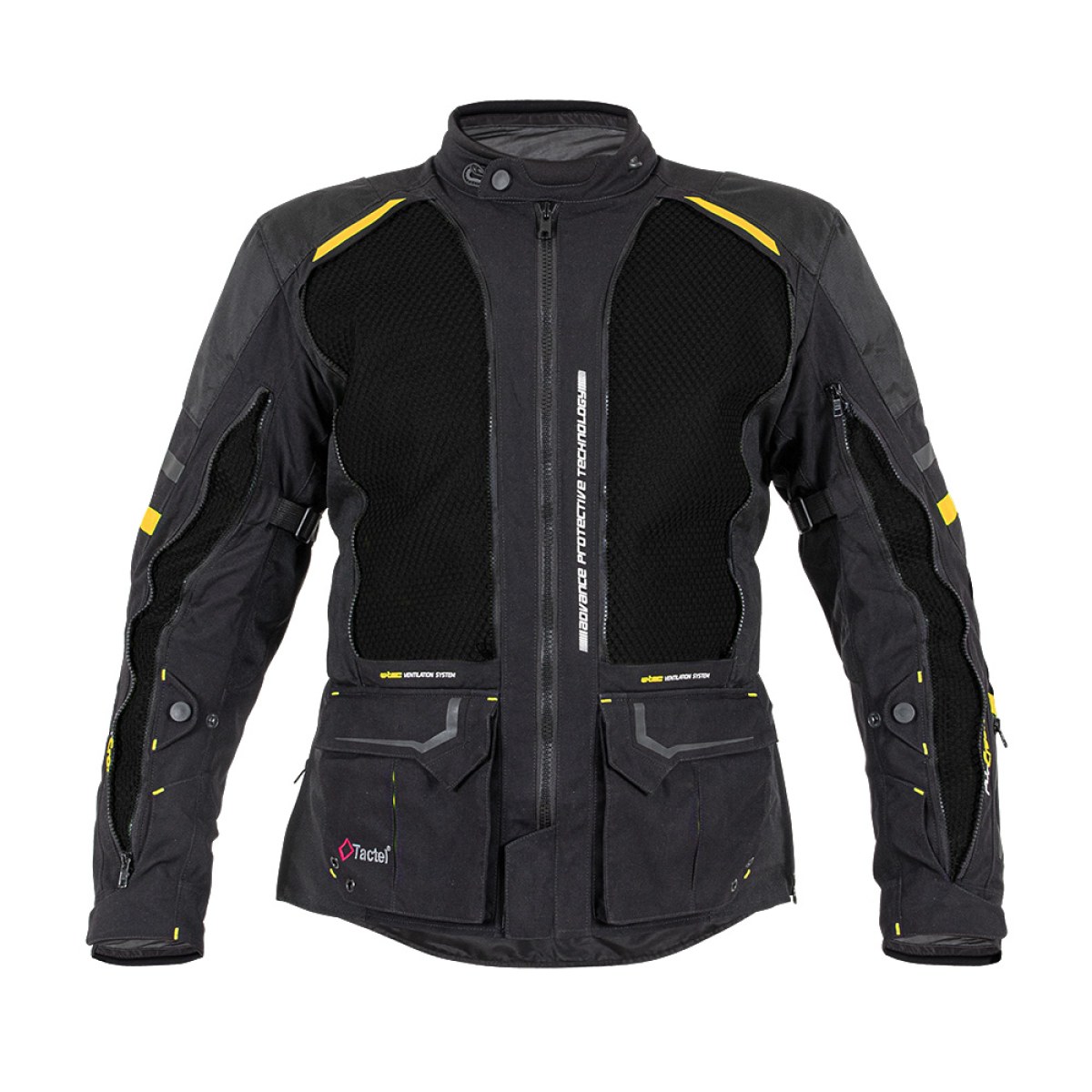 Moto bunda W-TEC Aircross - Veľkosť: XXL | Farba: Zlatá · záber 5