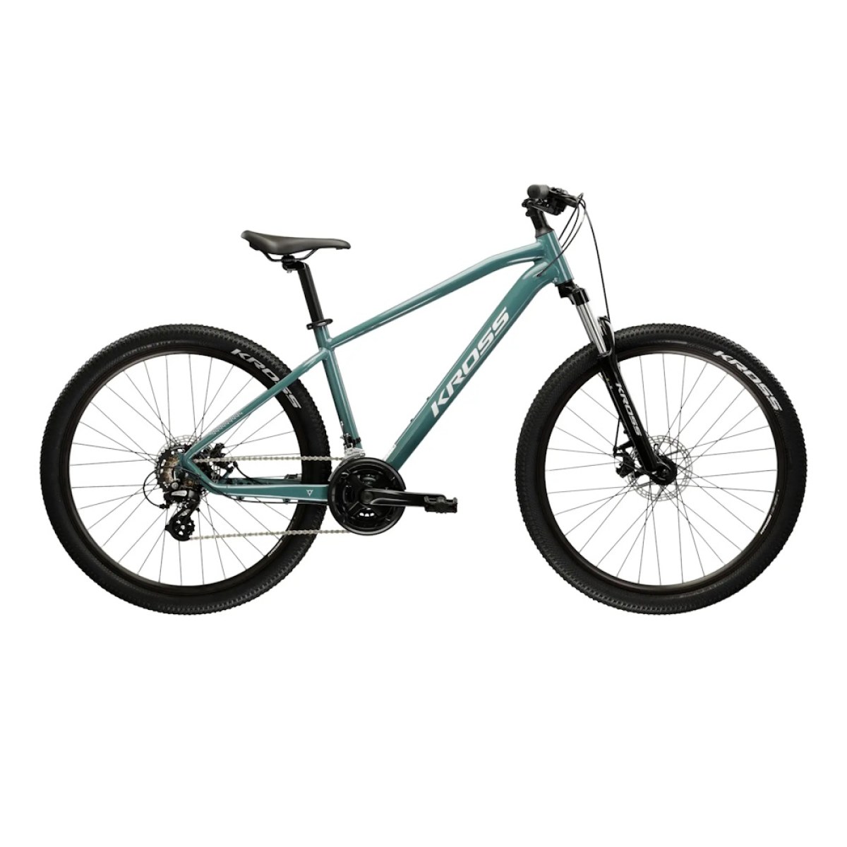 Kross Hexagon 2.0 29" - model 2025 zelená / strieborná / lesk - XXL (21", 185-194 cm) · záber 1