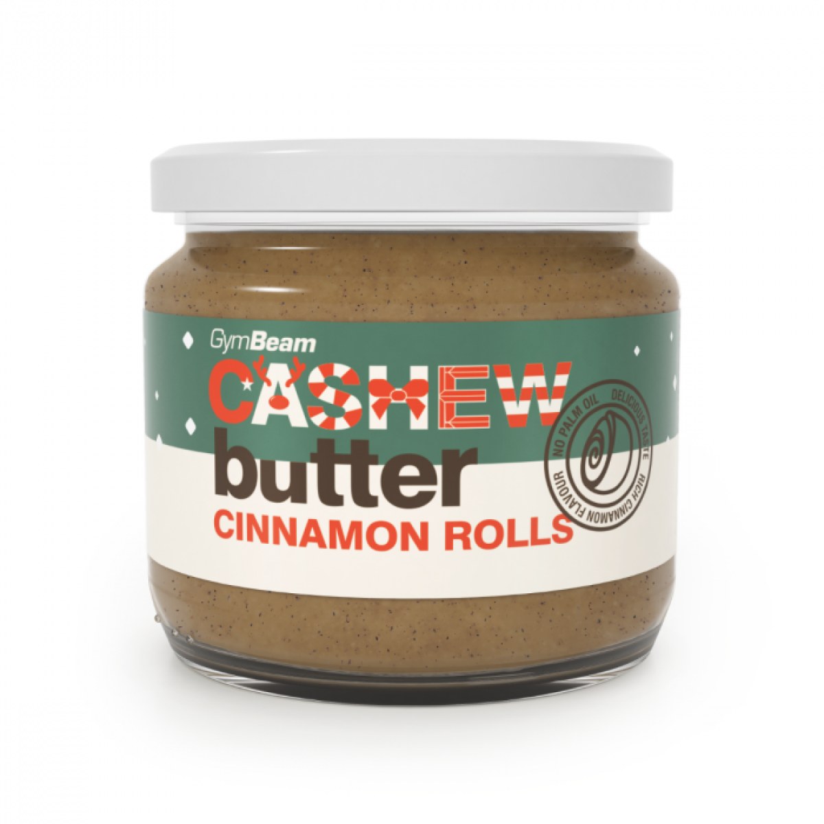 GymBeam Kešu krém - Cinnamon maslo - Hmotnosť: 0,34 kg | Balenie: 28 · záber 1