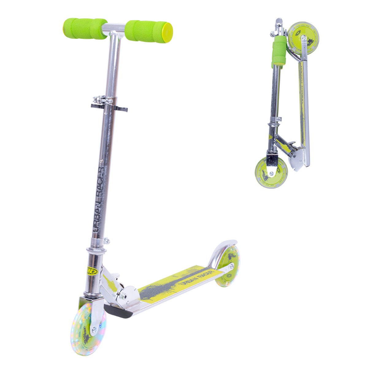 Kolobežka WORKER Racer Urban Boy so svietiacimi kolieskami · záber 1