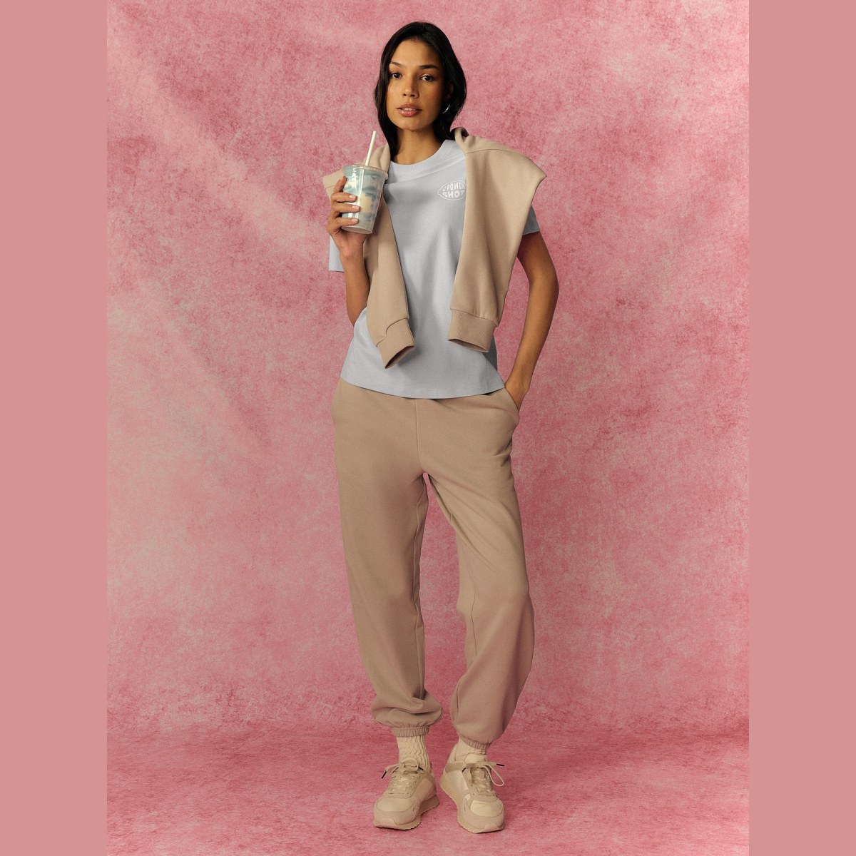 T-shirt relaxed s potlačou dámsky - modrý · záber 2