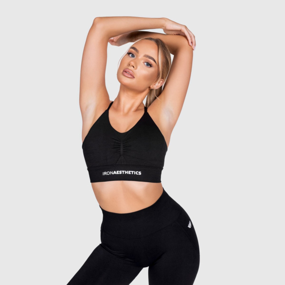 Športová podprsenka Iron Aesthetics Inspire, čierna · záber 4