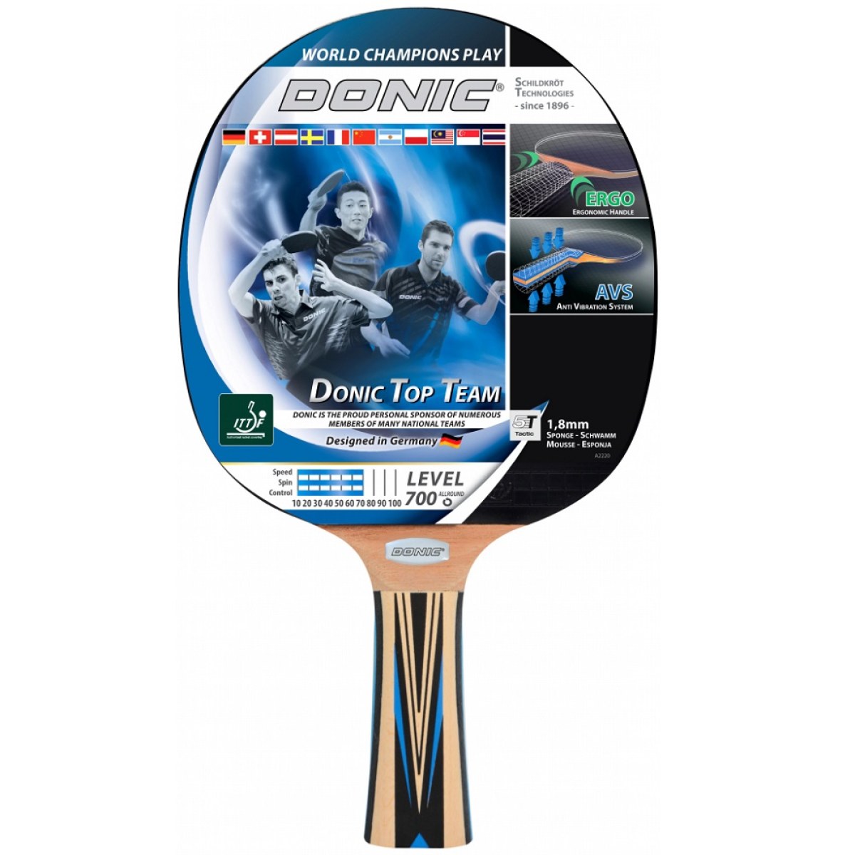 Raketa na stolný tenis DONIC Top Team 700 · záber 1