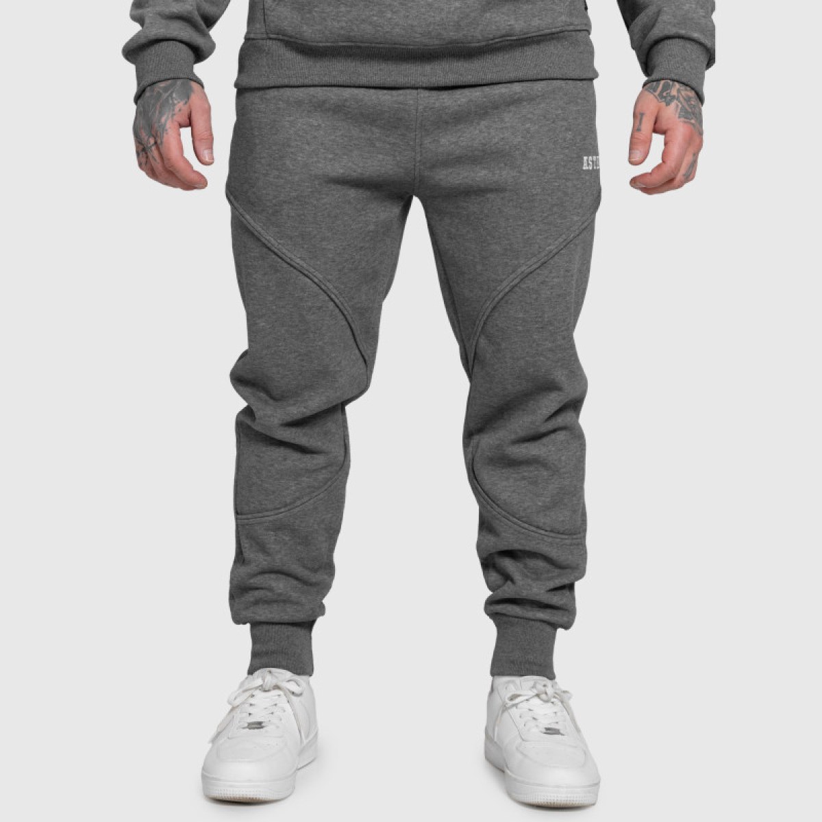 Pánske tepláky Iron Aesthetics ASTHX, sivé · záber 4