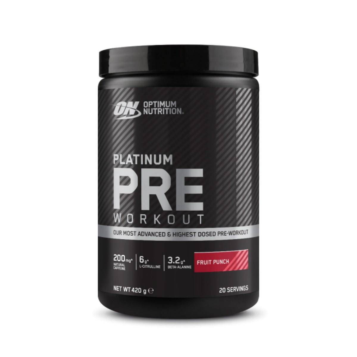 Optimum Nutrition PLATINUM Pre Workout ovocný punč · záber 1