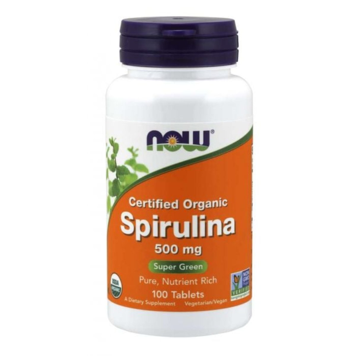 NOW Foods Spirulina 500 mg 100 tab. · záber 1