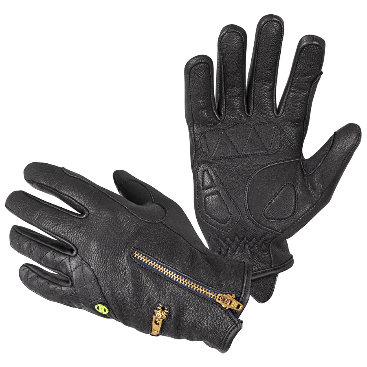 Dámske kožené moto rukavice W-TEC Perchta - Veľkosť: M · záber 1