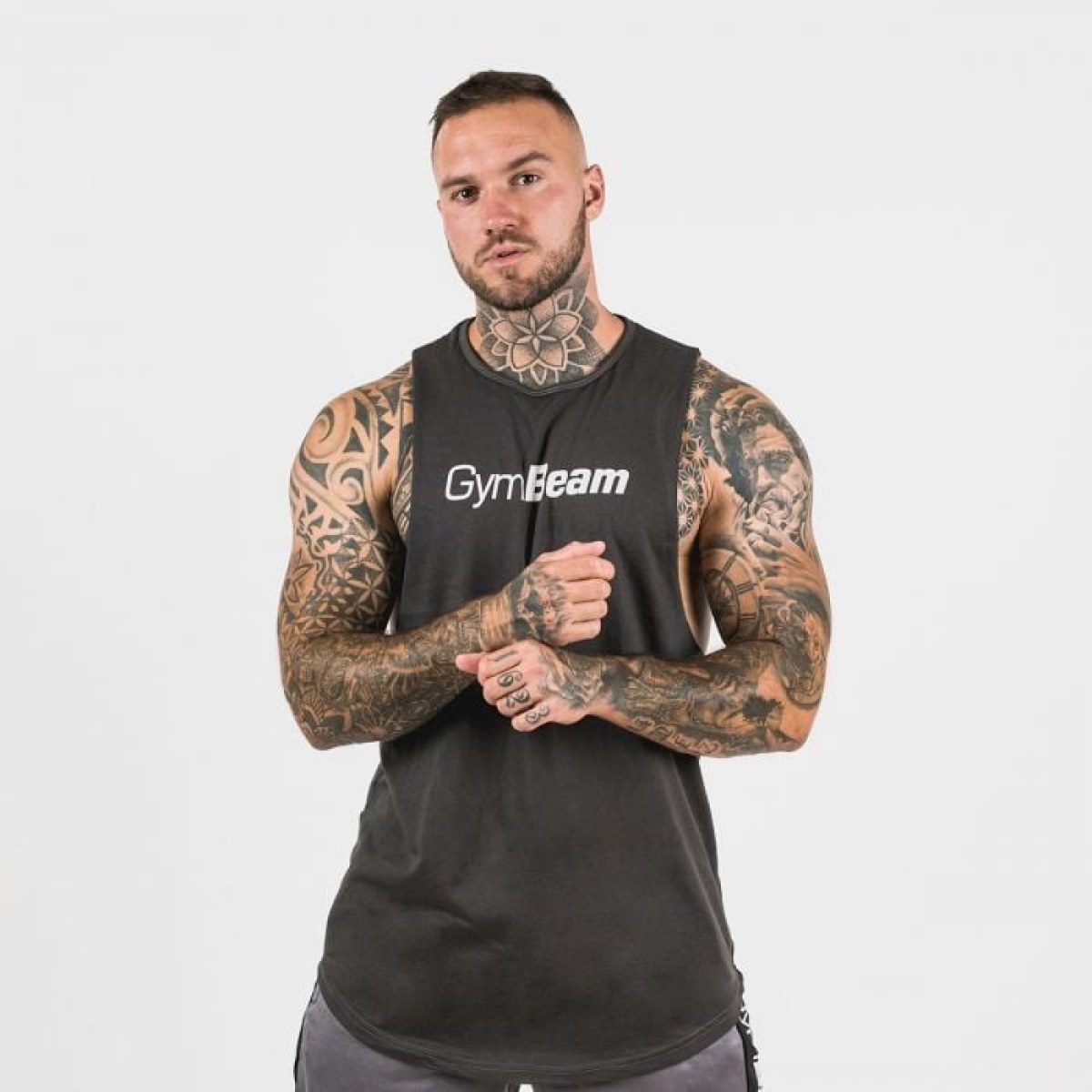 Gym Beam Tielko Cut Off Grey S · záber 1