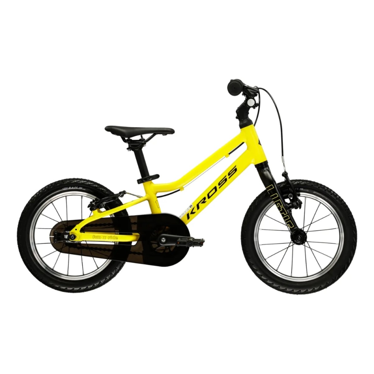 Kross Liftie 14" - model 2025 žltá / čierna / matný - 7" (95-110 cm) · záber 1