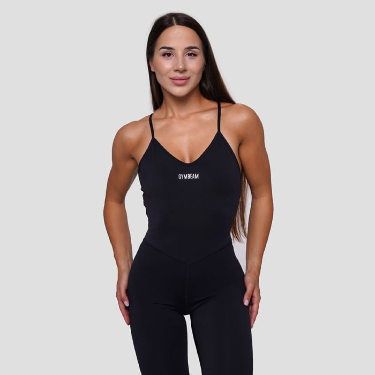 GymBeam Dámsky overal FIT Black SS · záber 1
