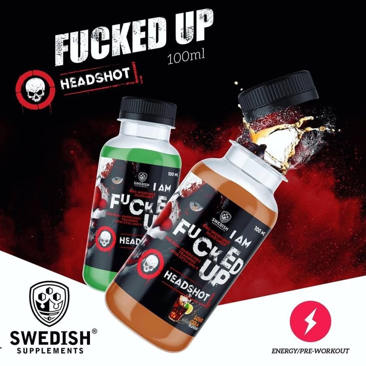 Fucked Up Headshot - Swedish Supplements 100 ml. Crazy Mango · záber 1