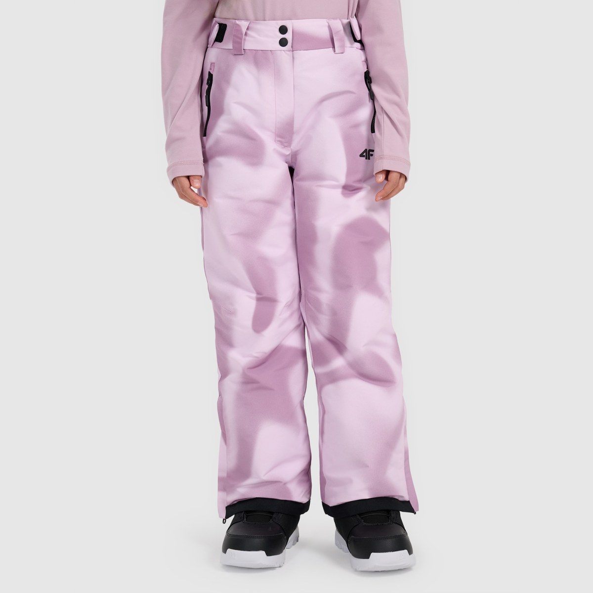 Snowboardové nohavice membrána 10000 dievčenské - multicolor · záber 2