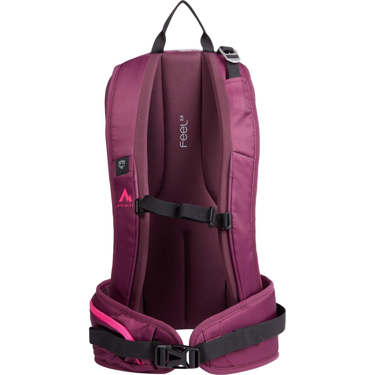 McKinley Black Burn CT 20 Alpine Backpack - Farba: Ružová, Fialová | Objem: 16-20 · záber 5