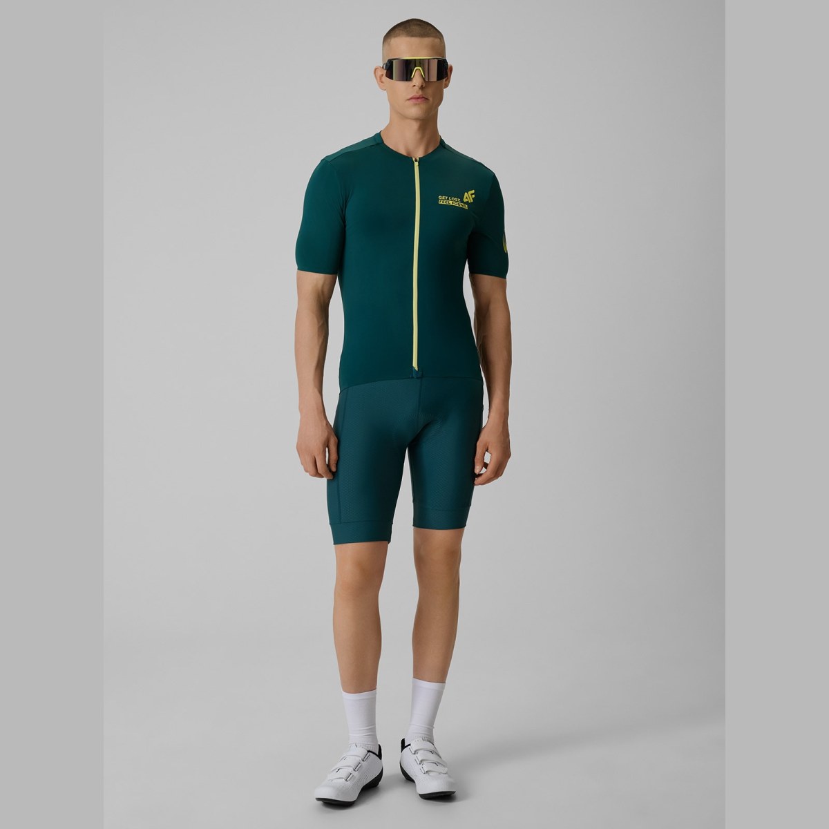 Pánsky cyklistický dres s ochranou UPF50+ - zelený · záber 2
