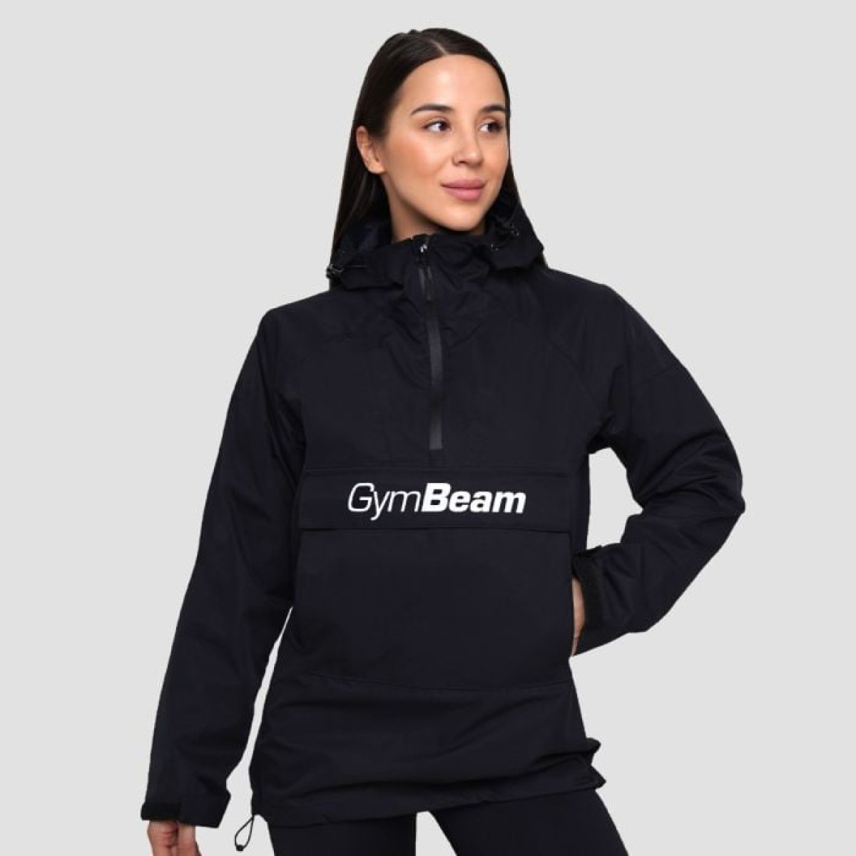 GymBeam Dámska bunda Rain Smock Black SS · záber 1