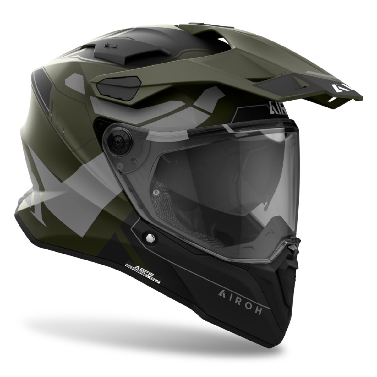 AIROH Commander 2 Reveal matná military zelená 3XL (64) · záber 2