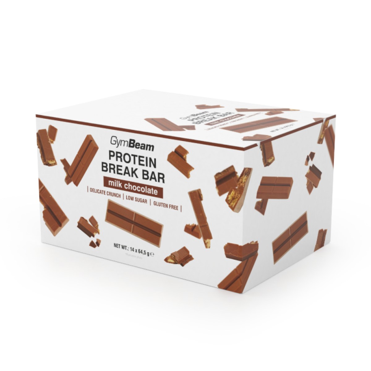 GymBeam Protein Break Bar 3pack - Hmotnosť: 0,903 kg | Balenie: 14 · záber 1