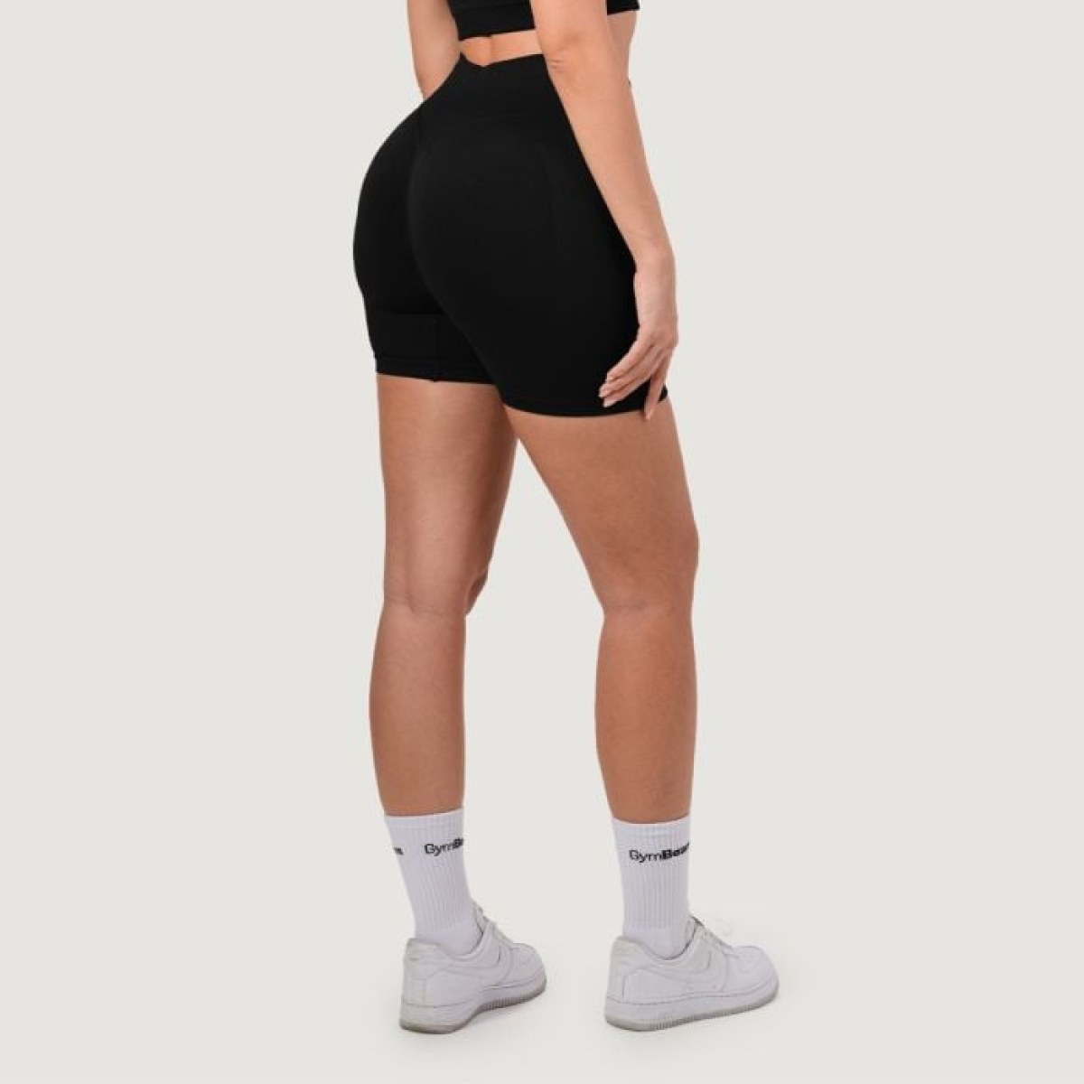 GymBeam Dámske bezšvové šortky NEO Black S · záber 1
