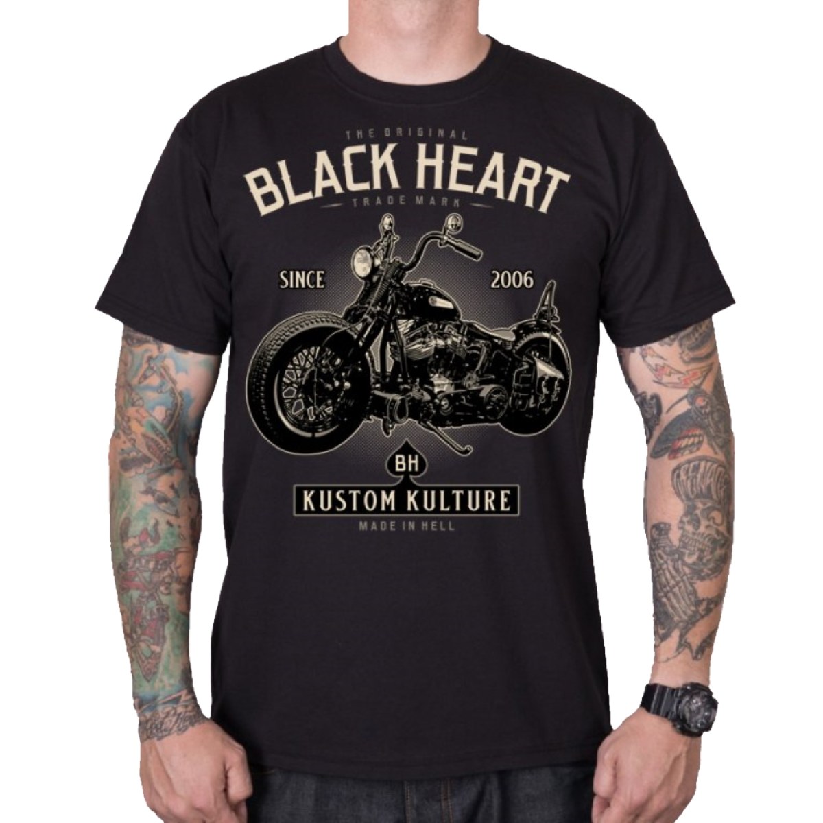 BLACK HEART Motorcycle čierna - 3XL · záber 1