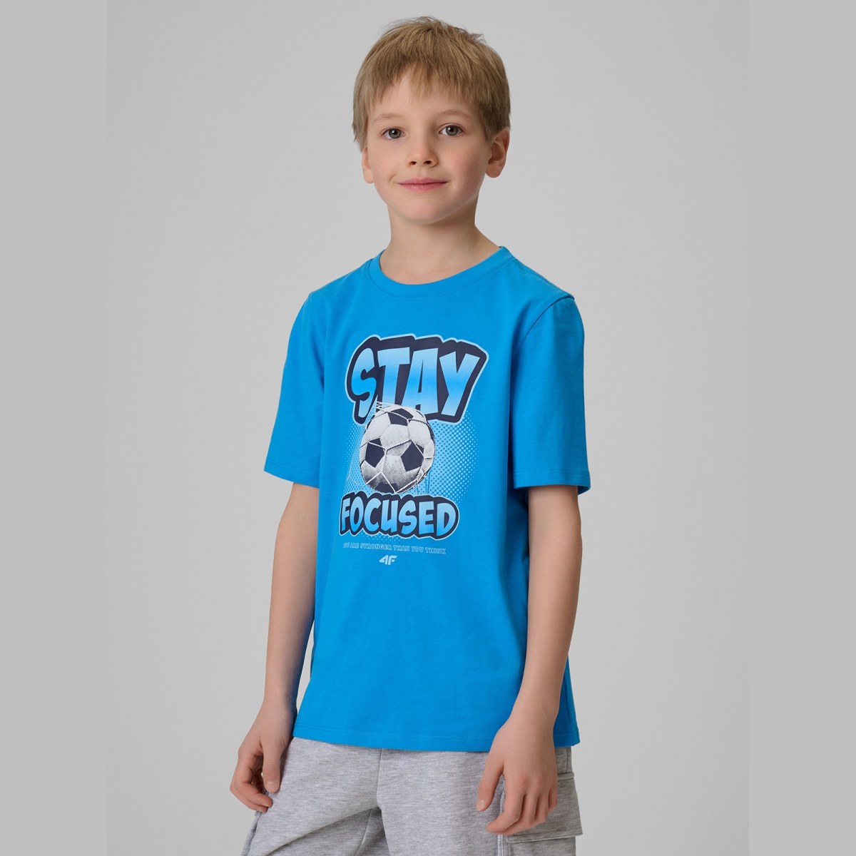 T-shirt regular s potlačou chlapčenský - modrý · záber 9