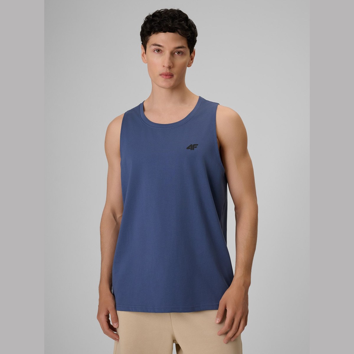Tielko regular hladké pánske - denim · záber 1