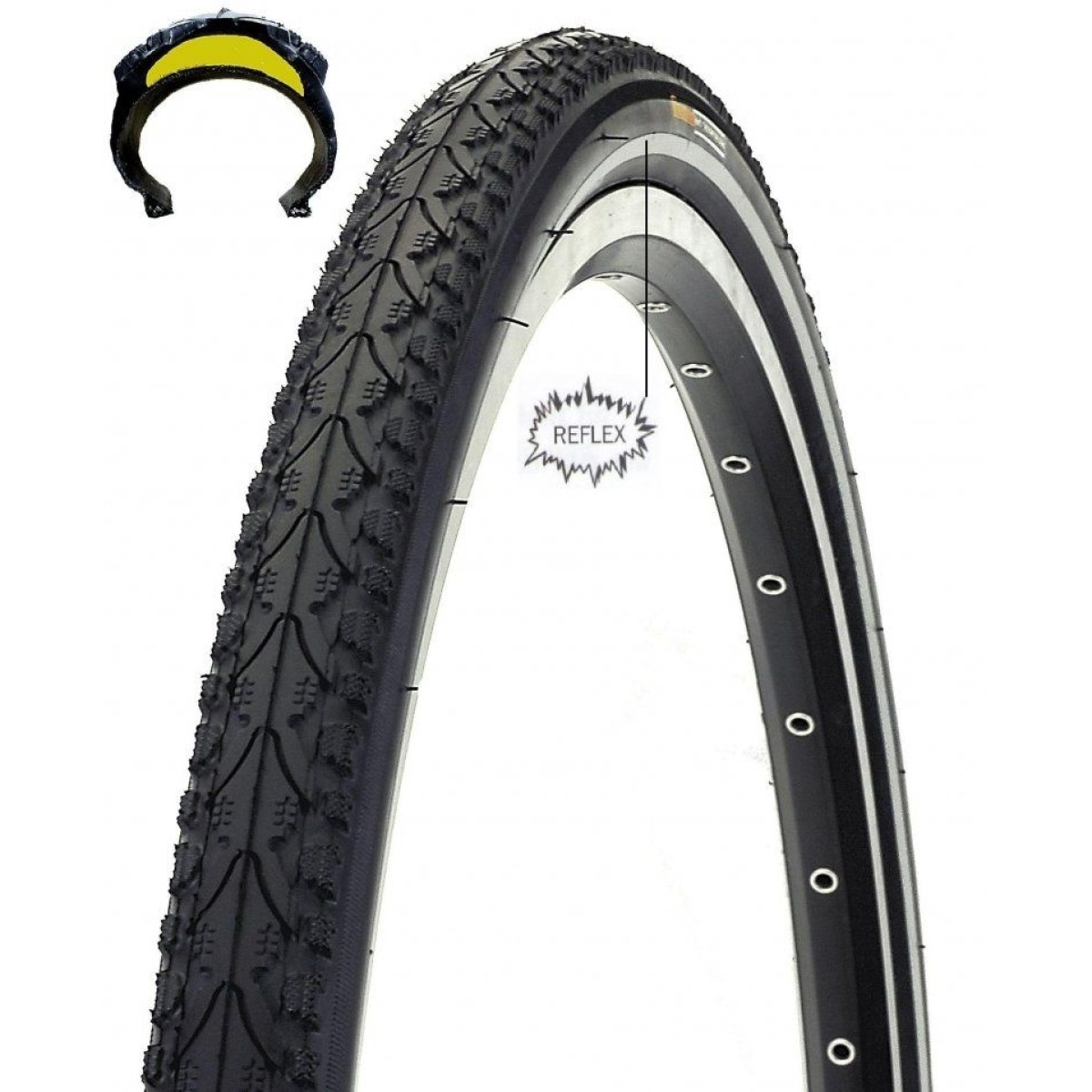 Kenda 26x1,75 K-935 KHAN K-SHIELD PLUS REFLEXNÍ PRUH · záber 1