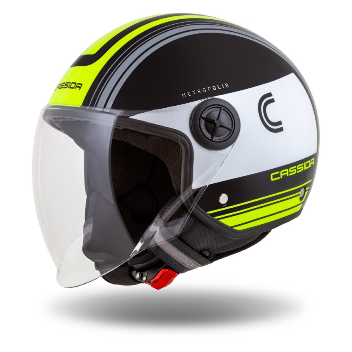 Cassida Handy Metropolis čierna/biela/žltá fluo/šedá XS (53-54) · záber 1