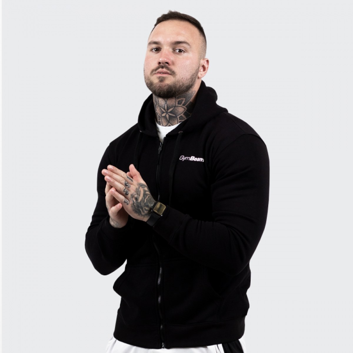 GymBeam Mikina Zipper Hoodie Black XXXL · záber 1