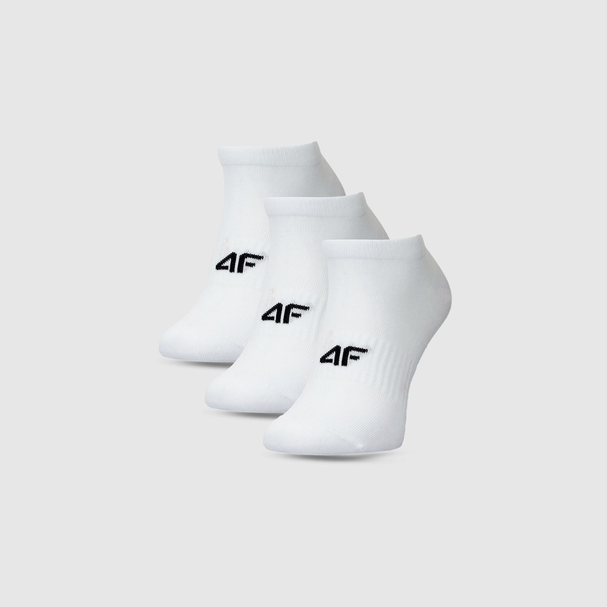 Pánske casual ponožky nad členok (3-pack) - biele · záber 1