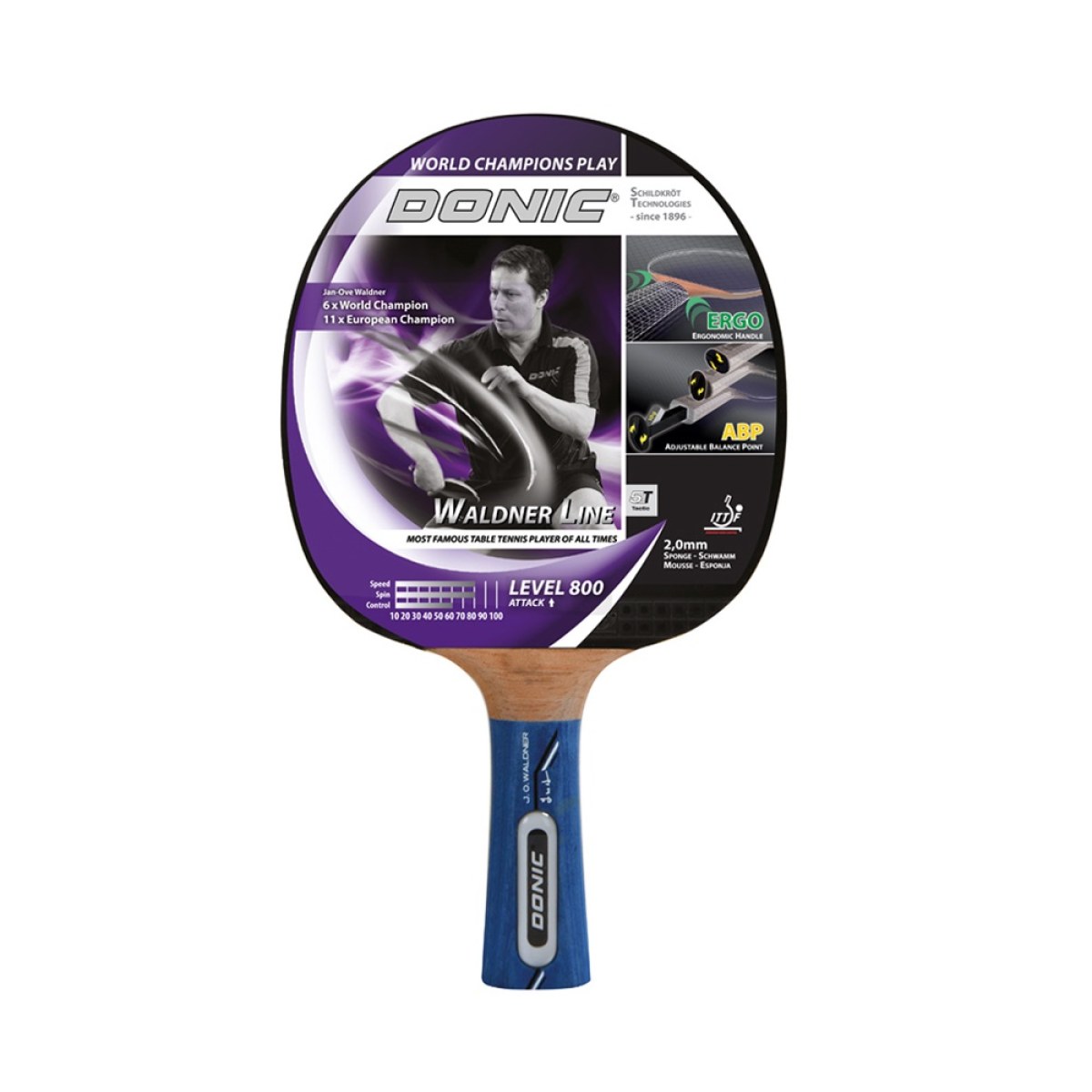 Raketa na stolný tenis DONIC Waldner 800 · záber 1