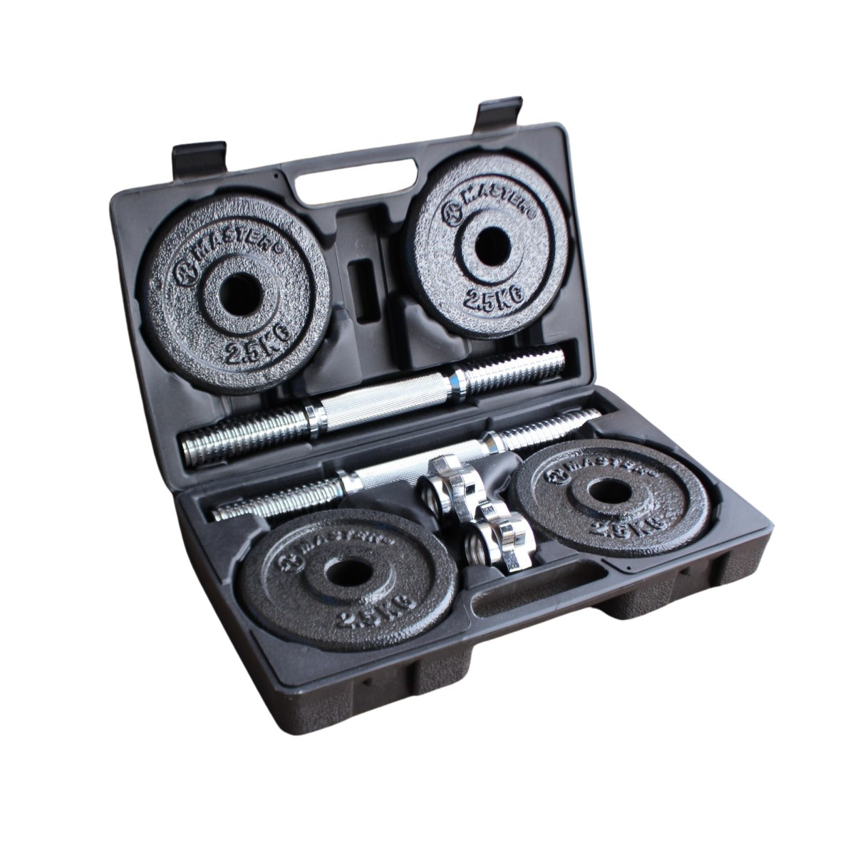Sada činiek MASTER v kufri 2 x 10 kg · záber 1