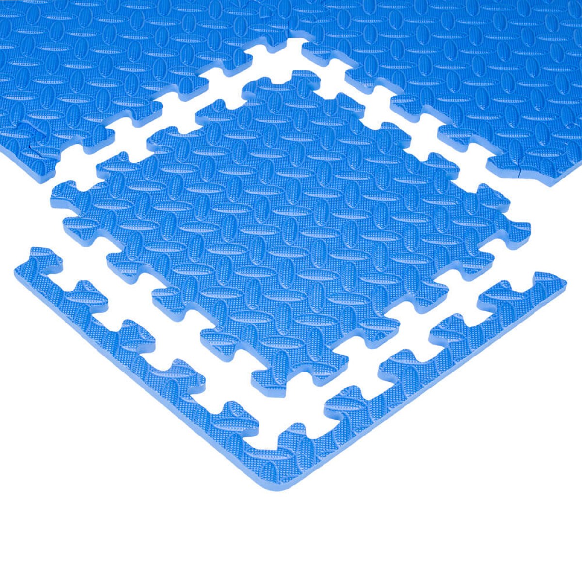 Puzzle podložka inSPORTline Famkin (12 dielov, 18 okrajov) - Farba: Modrá · záber 1
