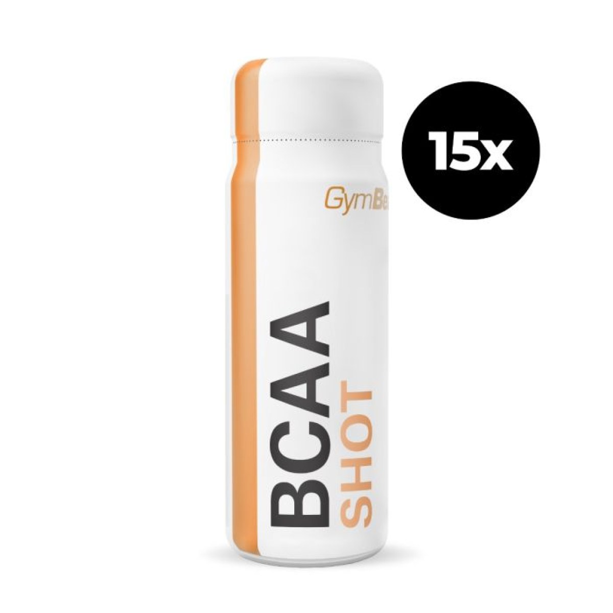 GymBeam BCAA shot marhuľa - Príchuť: Marhuľa | Hmotnosť: 1,35 kg | Objem: 15 x 90 ml · záber 1