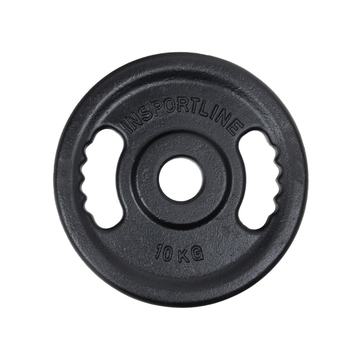 Liatinový olympijský kotúč inSPORTline Castblack OL 10 kg 50 mm · záber 1