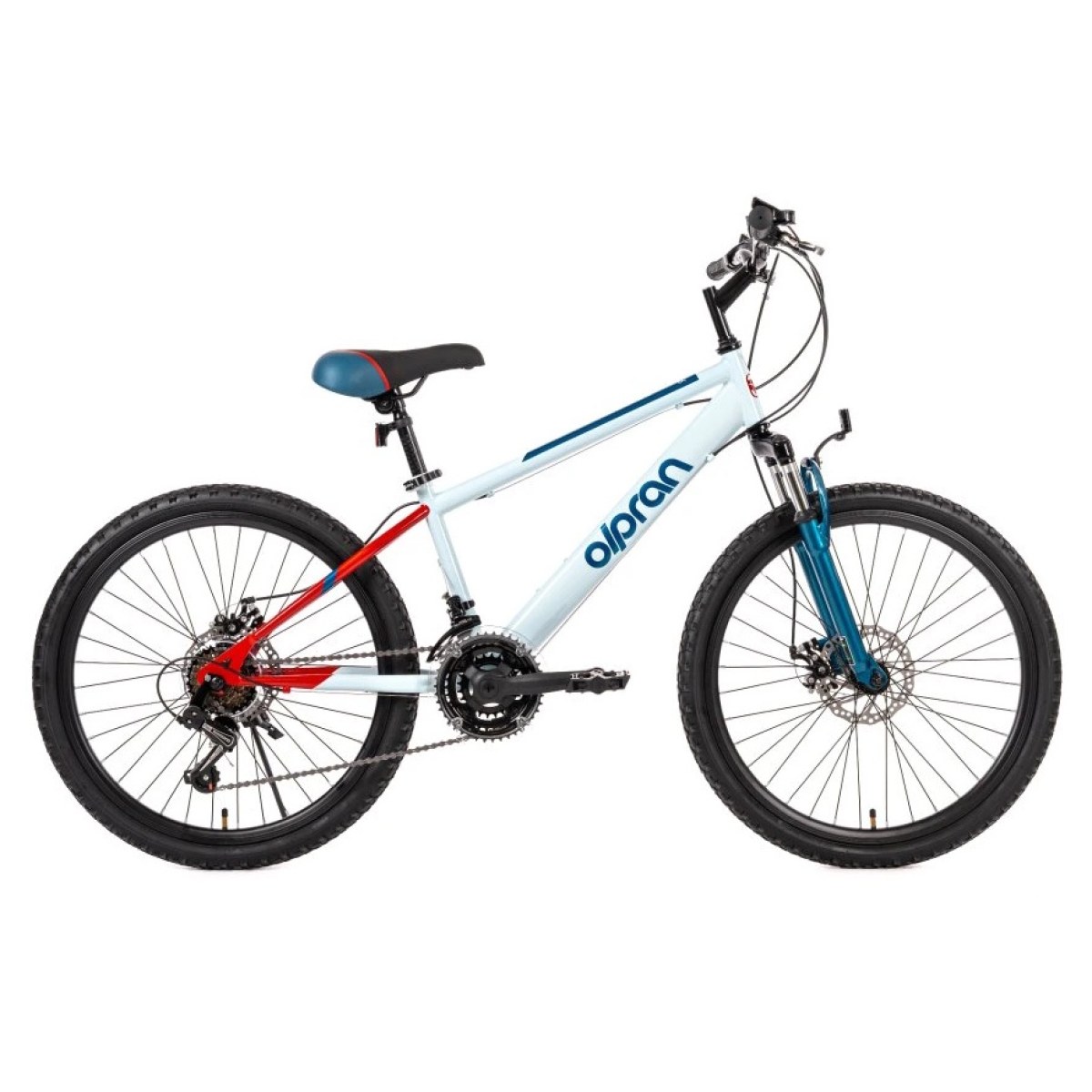 Olpran Gryllus ALU 24" - model 2026 červená/biela - 15" (135-155 cm) · záber 1