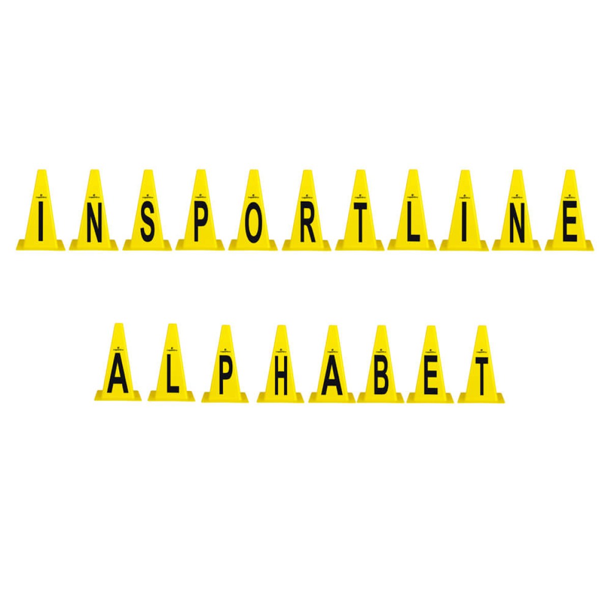 Plastové kužele inSPORTline Alphabet 23 cm · záber 4
