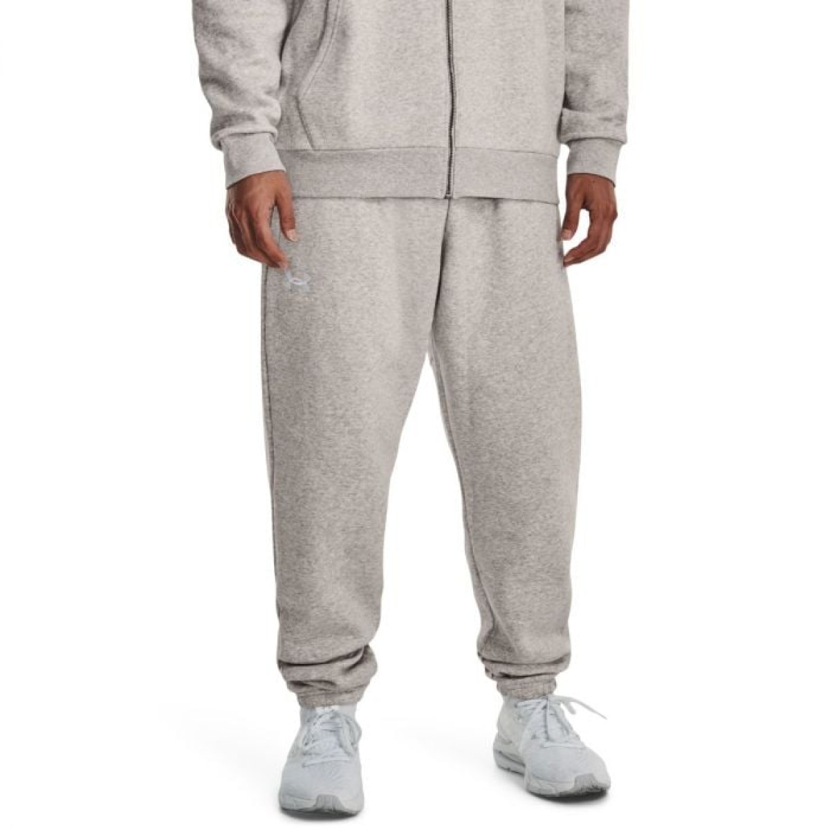 Under Armour Pánske tepláky Essential Fleece Grey XSXS · záber 1