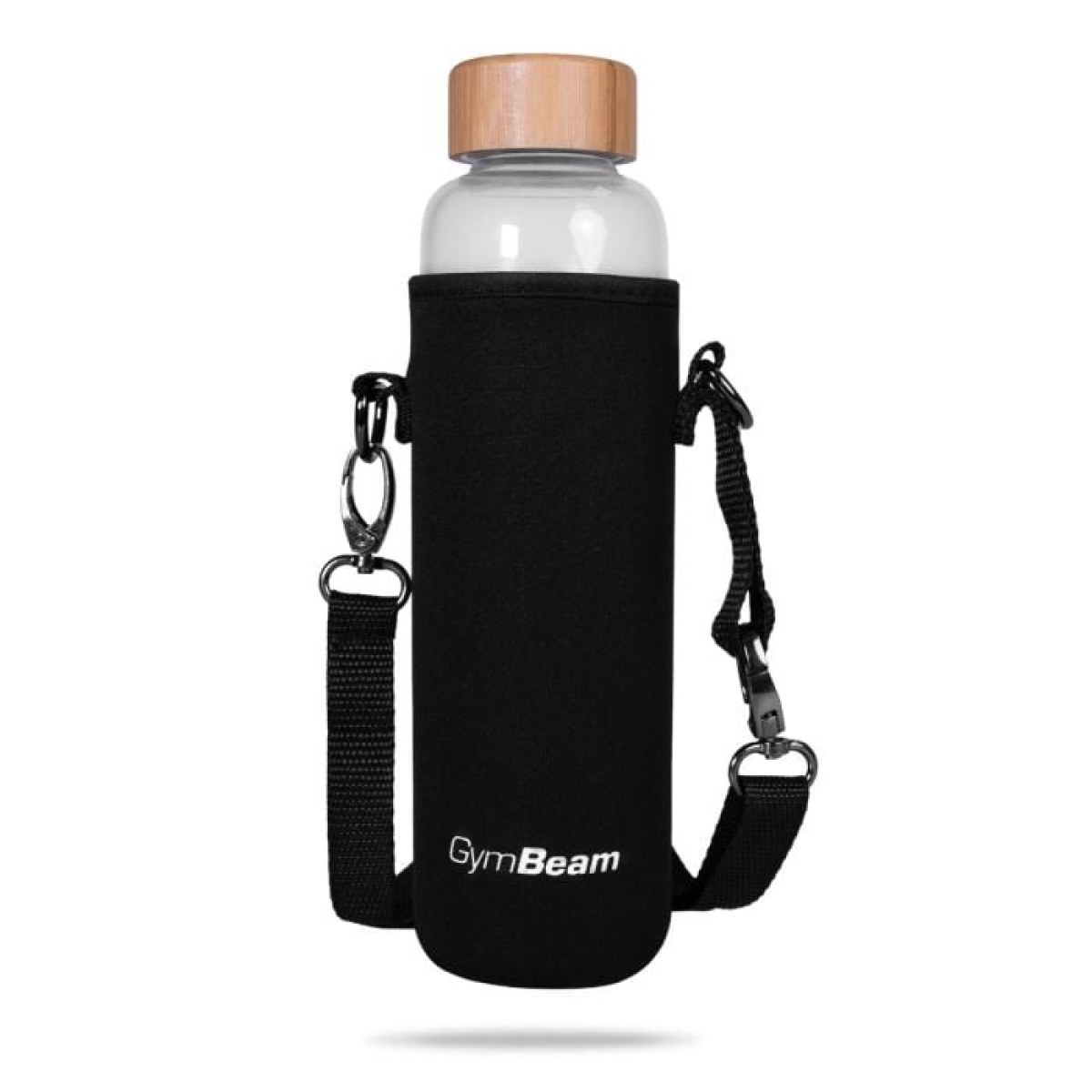 GymBeam Sklenená fľaša Bamboo 600 ml · záber 1