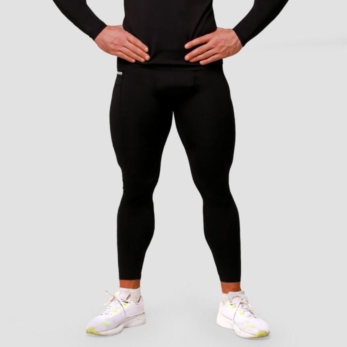 GymBeam Kompresné legíny Mid Black S · záber 1
