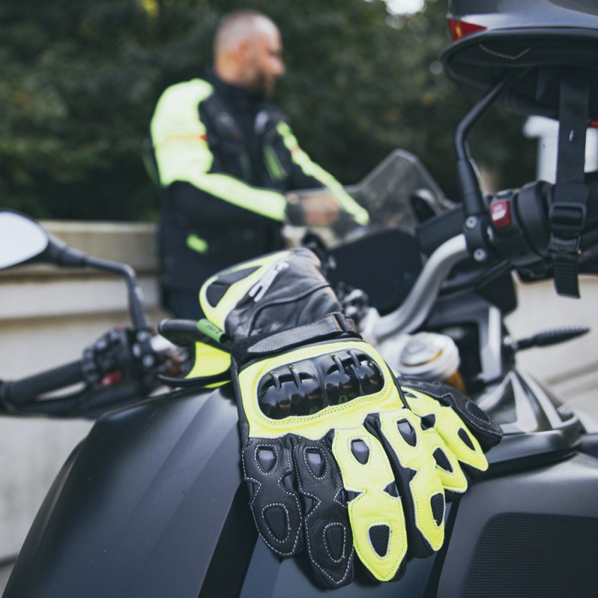 Motocyklové rukavice W-TEC Supreme EVO - Veľkosť: XXL | Farba: Zelená · záber 3