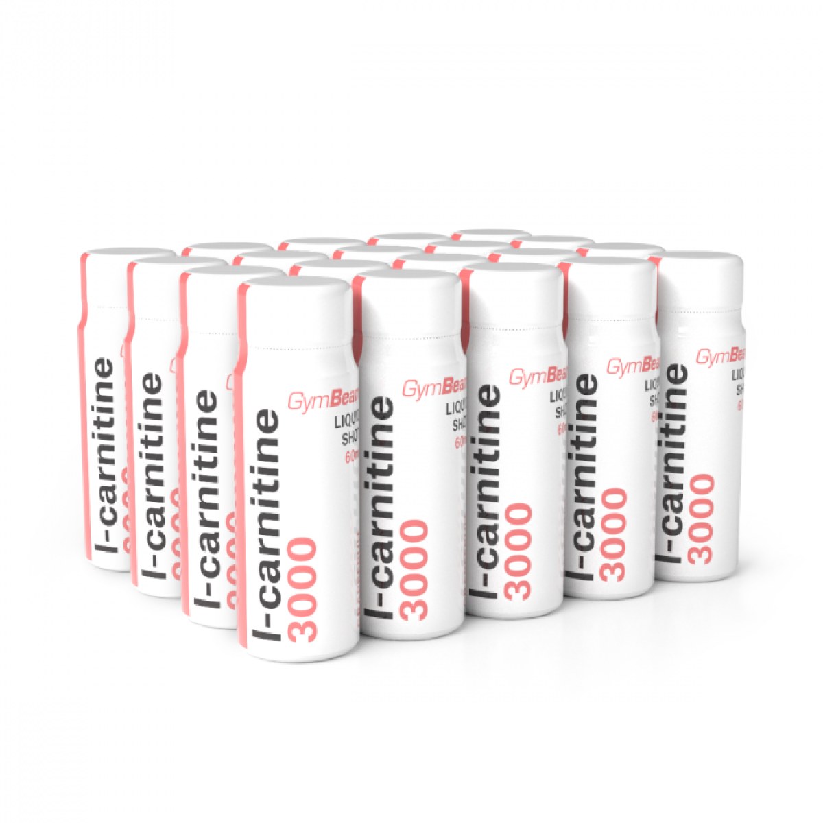 GymBeam L-karnitín 3000 Liquid Shot svieži grep - Príchuť: Svieži grep | Hmotnosť: 1,2 kg | Objem: 20 x 60 ml · záber 1